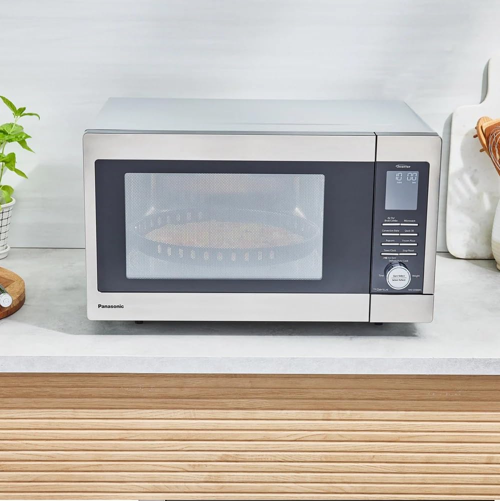 Panasonic NN-CD66NS 1.3 Cu. Ft. HomeMADE Countertop Inverter Microwave Multi-Oven Great for Pizza