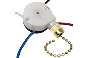 ZE-208S E89885 ZH 3 Speed 4 Wire Fan Pull Chain Switch Replacement Repair Kit Rotary Motor Controller 4 Position 3 Way 3A250V