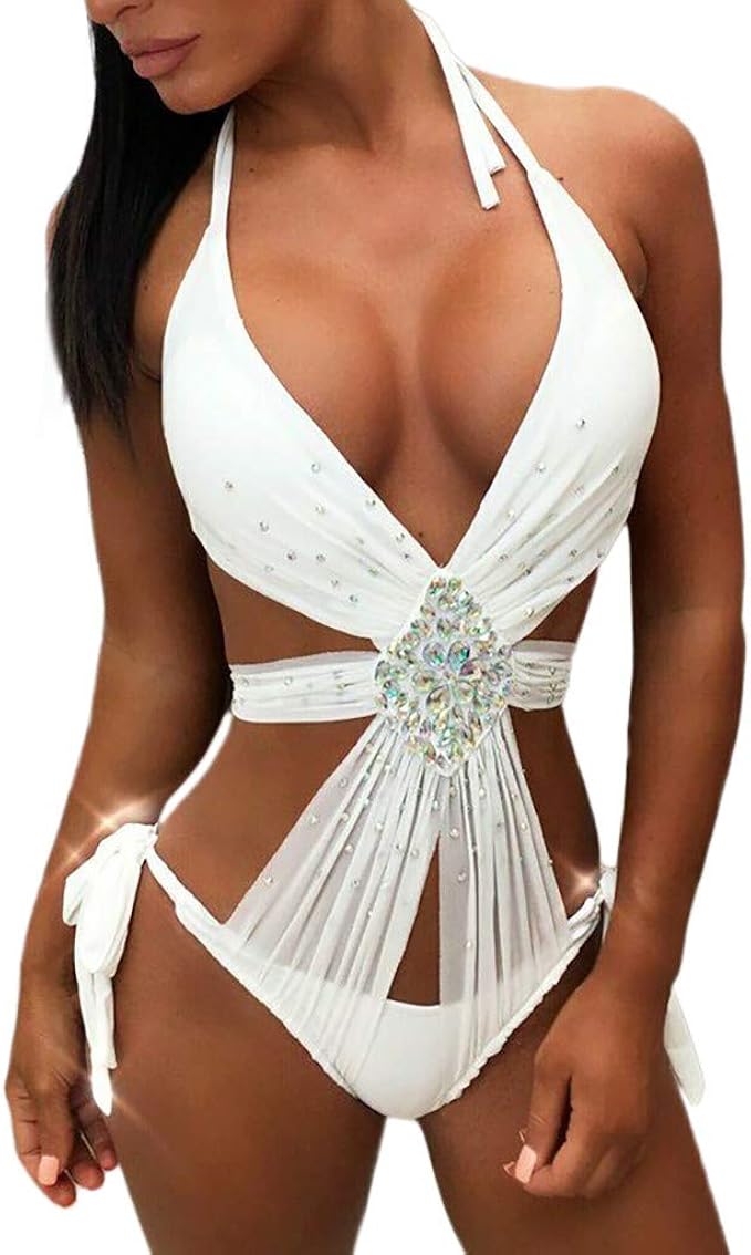 Bedazzled one piece swimsuit Clearance