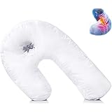Bluelover Algodón De Los PP En Forma De U Almohada Blanco Lado ...