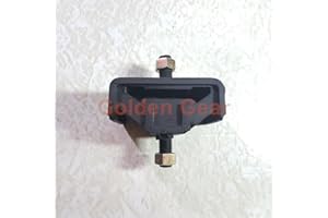 GoldenGear Transmission Mount Support Suzuki Carry F6A F5A DA51T DB51T DC51T DD51T DB71T - 2 Pcs, Black, Steel & Aluminum, Metal Frame