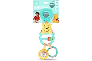 Bright Starts Disney Baby Winnie The Pooh Busy Bear Activity Toy, Unisex Stroller Toy, Newborns & Up