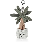 Apricot Lamb Money Tree Cute Keychain, Soft Stuffed Plush Toy Keyring for Kids' Backpack, Purse, 5.5 Inches