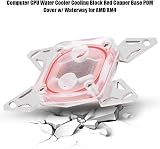 Lazmin112 CPU Water Cooling Block Red Copper POM Steel G1/4 AM4 PC Liquid Cooler view 2