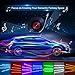 Car LED Strip Light, EJ’s SUPER CAR 4pcs 36 LED DC 12V Multicolor Music Car Interior Light LED Under Dash Lighting Kit with Sound Active Function and Wireless Remote Control, Car Charger Includedthumb 2