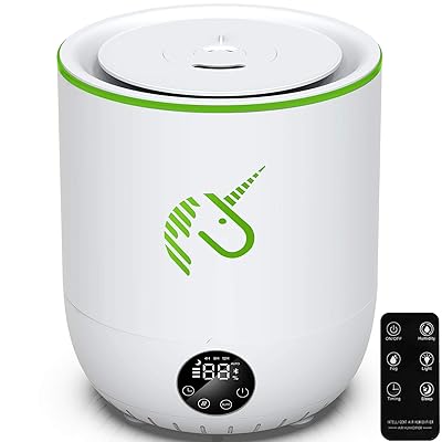 Ladyblackbird Com Detachable Cord Blue Light Top Circuit 4l Top Fill Cool Mist Humidifier 60h Bpa Free 28db Humidifier For Baby Auto Shut Off Black Humidifier For Bedroom 3 Speed Timer Reddot Design Winner Humidifiers