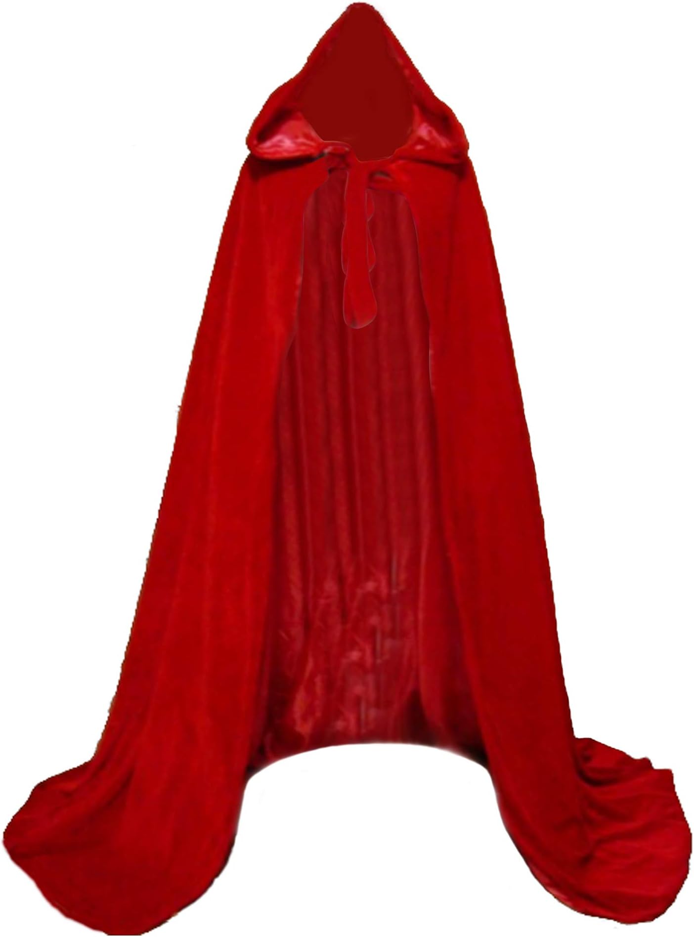 LuckyMjmy Velvet Renaissance Medieval Cloak Cape Lined with Satin