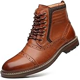 Arkbird Mens Chelsea Boots, Stylish and Comfort Leather Chukka Ankle Boots with Zipper