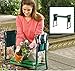 Wuudi Folding Garden Kneeler Seat Bench with Two Tool Pouches and Kneeling Pads Used in Gardening Work