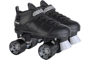 Chicago Skates Bullet Speed Quad Roller Skates – Durable, Top Performance Indoor/Outdoor Youth Skate Shoes for Kids, Boys & Girls Beginner 62mm Urethane Wheels & Low-Cut Ankle Boots for Agility 7-12