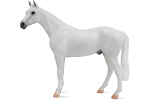 Breyer Horses Freedom Series Fleabitten Grey Thoroughbred | Horse Toy | 9.75" x 7" | 1:12 Scale | Model #1054