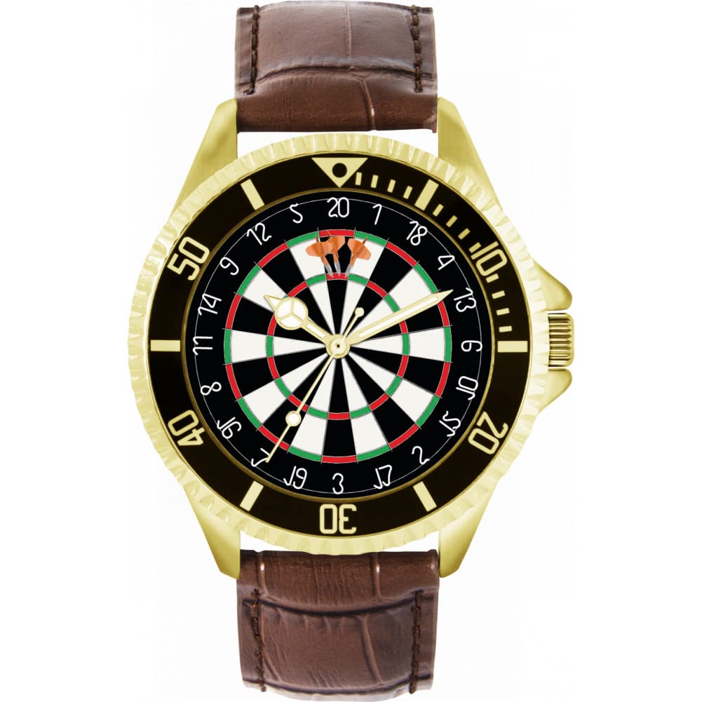 Toff London Mens Orange Dartboard 180 Watch
