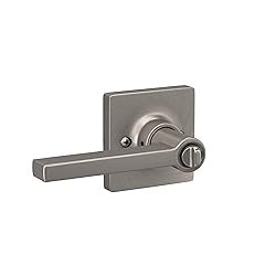 Lock Scout Straight Lever with Square Trim Bedroom