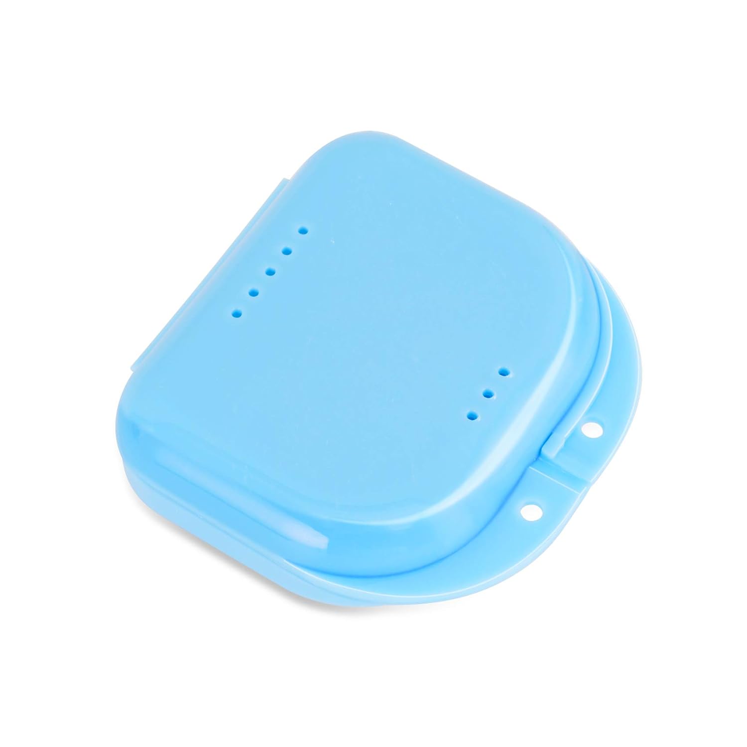 Orthodontic Retainer Case with Random Color, Denture Box Mouthguard Container with Vent Holes, Mouthpiece Aligner Case with Hinged Lid Snaps for Office|Travel|Household - 12 Months Warranty: Beauty