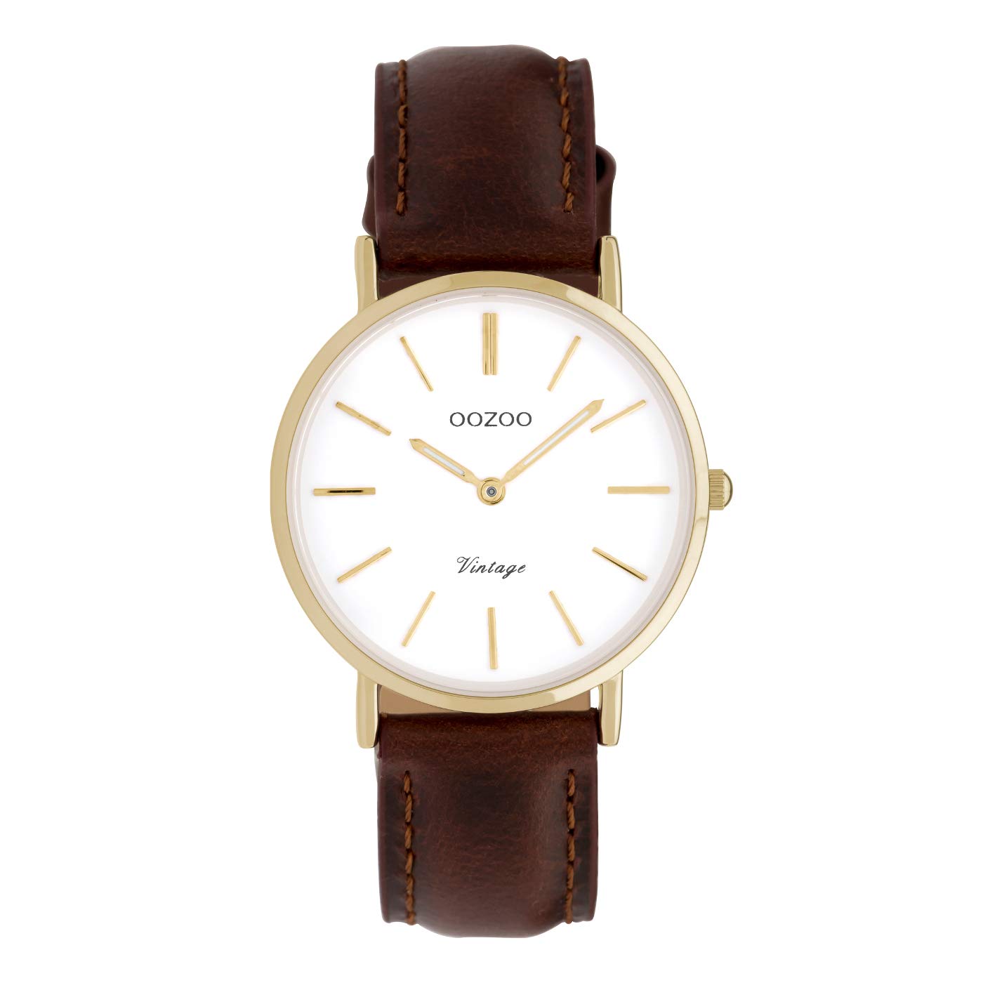 OOZOO Vintage Brown/White watch C9836 (32 mm)