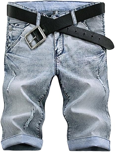 Amazon Barce デニム ジーンズ ハーフパンツ メンズ セレブ アパレル カジュアル 特製ブレスレット付属 4s102 Xl ミディアムパンツ 通販