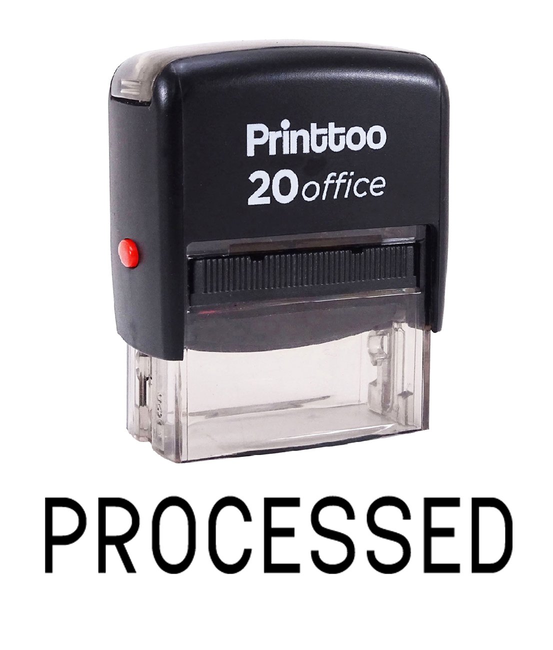 Printtoo Processed Self Inking Rubber Stamp Office Stationary Custom Stamp-Black