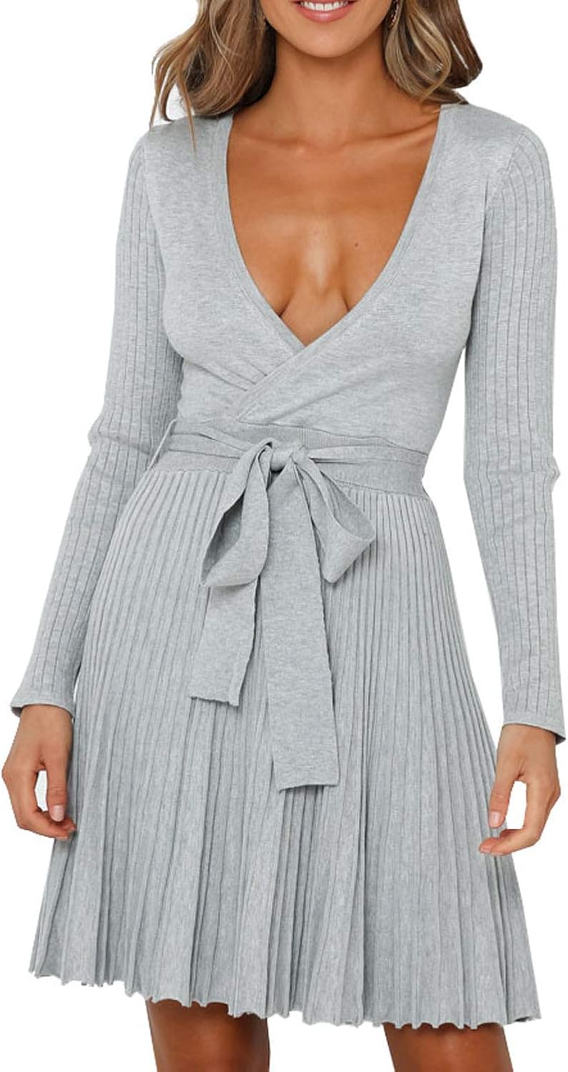 a line sweater dress