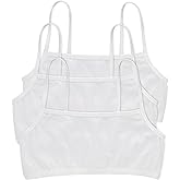 Hanes Women's Cropped Bralette Pack, 3-Pack, Breathable Crop Top Bras, Solid or Assorted, 3-Pack