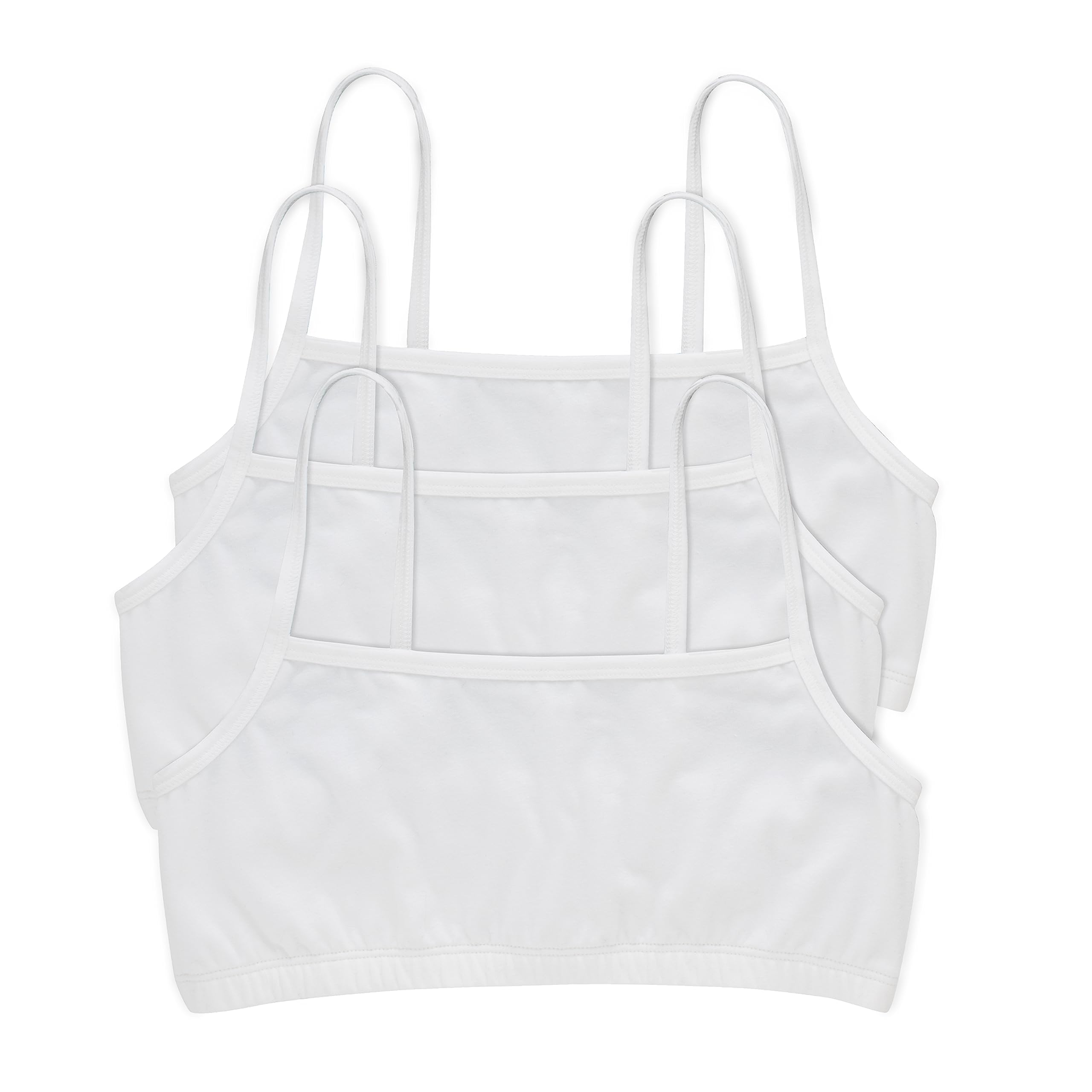 Photo 1 of Hanes womens Cotton String Bralette, 3-pack Bra, 3 Pack - White, Large US