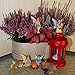 Mood Lab Fairy Garden Fairies - Miniature Figurines Accessories - Camping Fun Set of 8 pcs - Hand Painted Kit for Outdoor or House Decor
