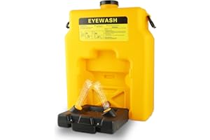 Portable Eyewash Station Emergency OSHA-Approved - Nopwer Wall Mounted Eye Wash First Aid 14 Gallon Eye Irrigation Equipment