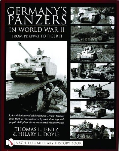 Germanys Panzers In World War II From Pz. KPFW.I to Tiger II (Schiffer Book for Collectors) by Thomas J Jentz