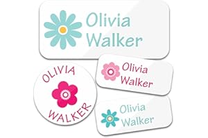 CLYLIFE Personalized Name Stickers(135 lables) Objects. Waterproof Adhesive Labels Perfect for Kids' Books, Toys, School Supp