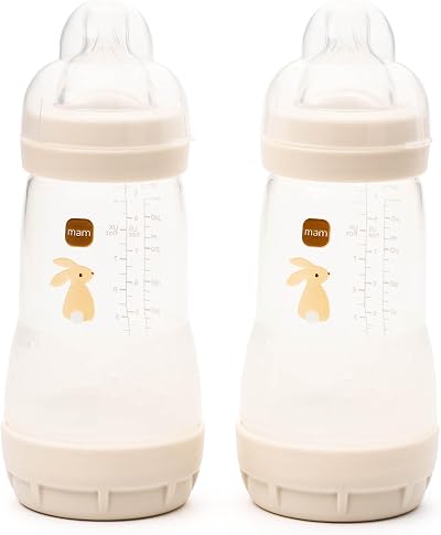 MAM Easy Start Anti-Colic Baby Bottles 2 Pack 260ml Self-Sterilising