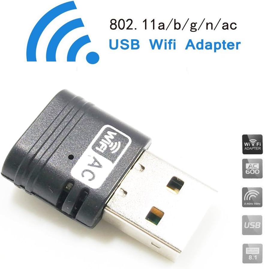 WIFI Adapter, AC 5G 600Mbps Dual Band Wlan USB Adapter Amazon.de