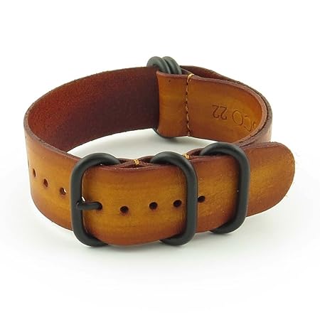 Leather Zulu watch strap