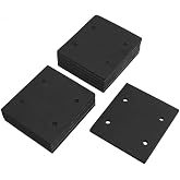 Luomorgo Foam Sander Back Pad Replacement, Black Square, 10 Pcs | Adhesive Foam, Sponge Gasket, Rubber