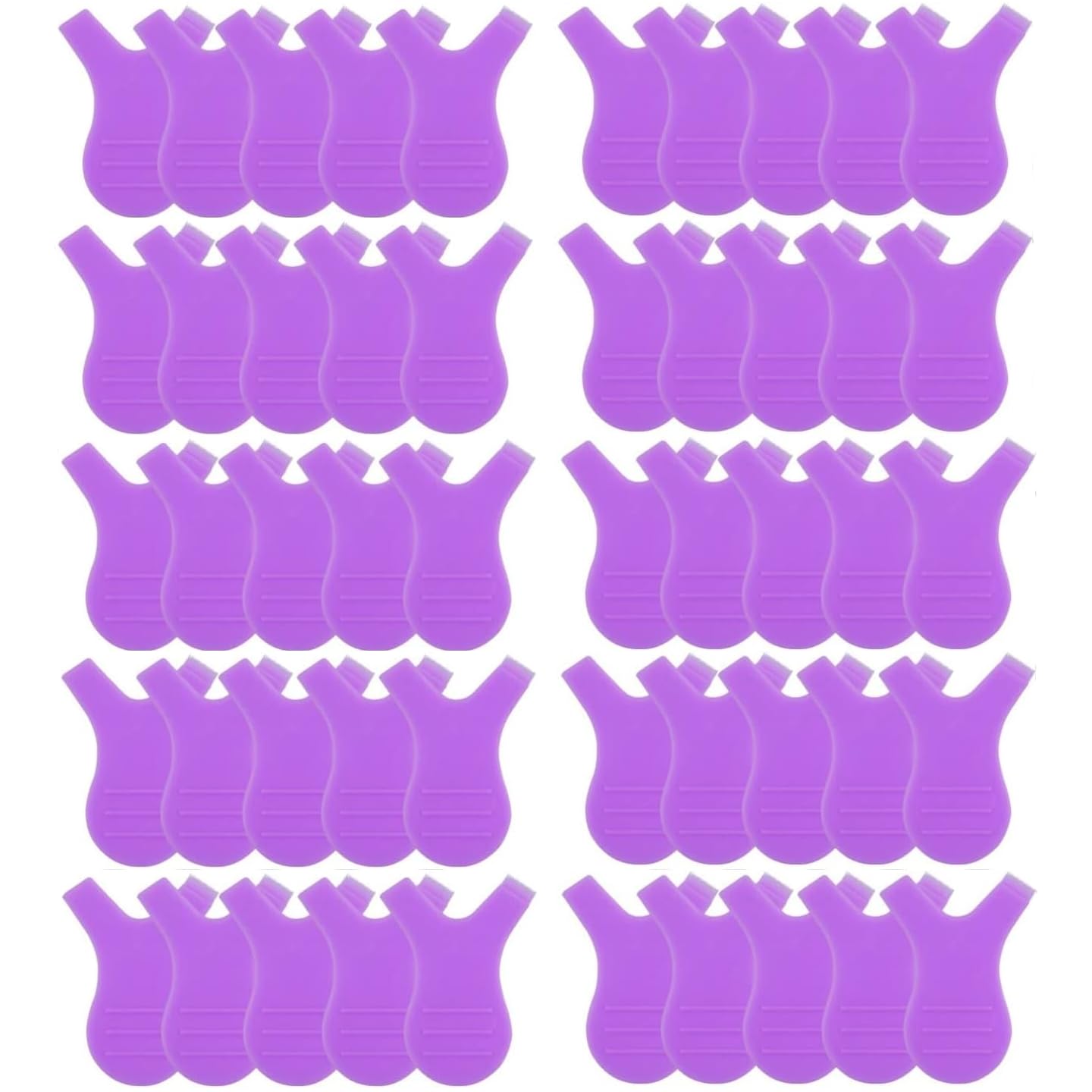 Pack of 100 Y Combs for Lash Lift Y Shape Y Comb Eyelash Brush for Lash Lift Brow Lamination Eyelash Extensions Brow Comb Lash Comb Silicone (Purple)