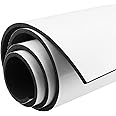 Foam Insulation Neoprene Sheets with Adhesive,Multi-Function Soundproof Large Marine Closed Cell Neoprene Rubber Roll (W：12 Inch T:1/4 Inch L:59 Inch,Black)