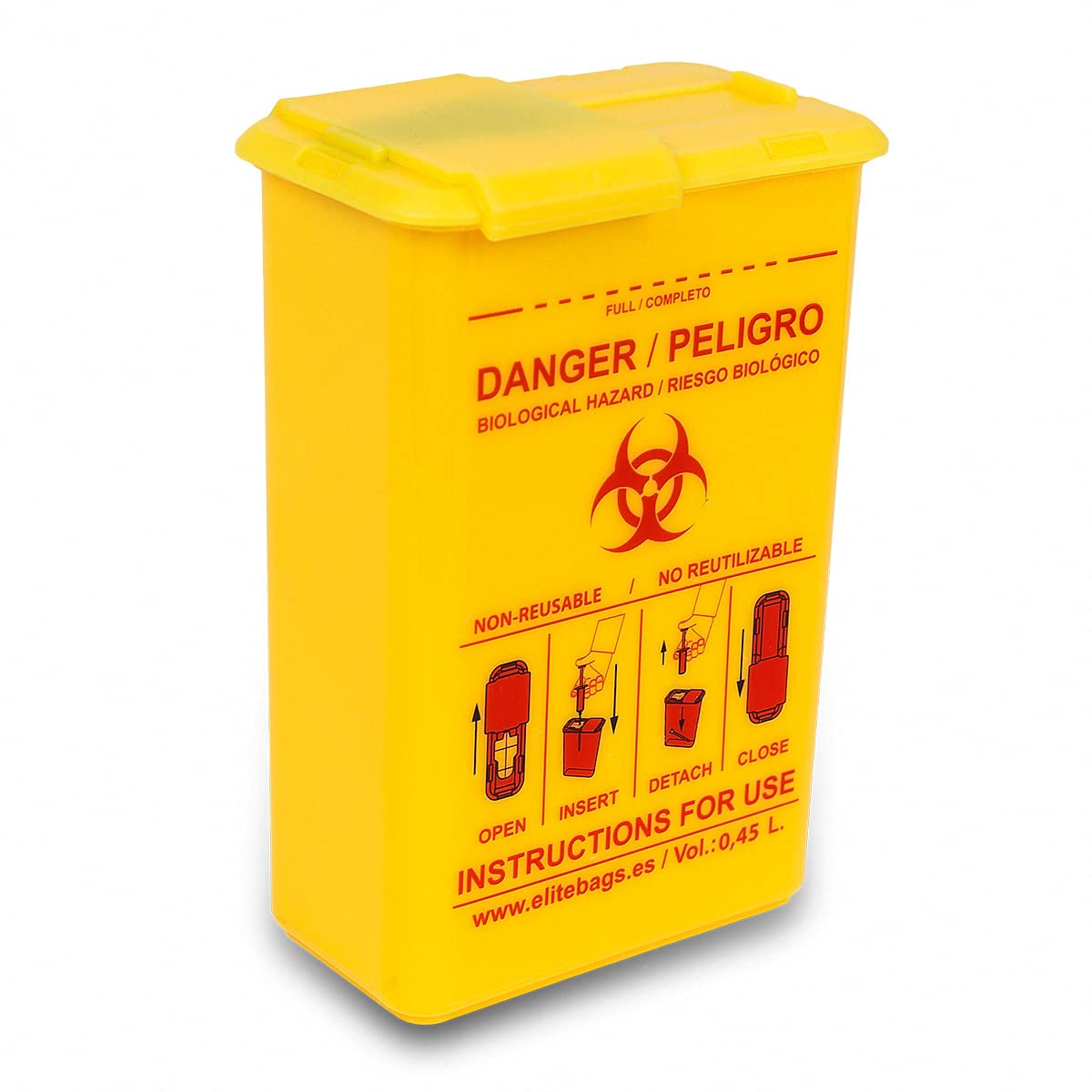 Elite Bags, Conbio's XL Pocket Needle Holder with Slide Top - Yellow