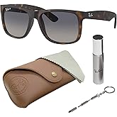 Ray-Ban RB4165 JUSTIN CLASSIC Square Shaped Sunglasses for Men & Women with Official RAYBAN Eyewear Kit