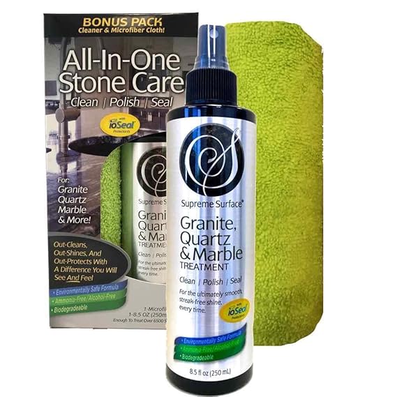 Supreme Surface Granite & Quartz, Cleaner, Polish and Sealer with