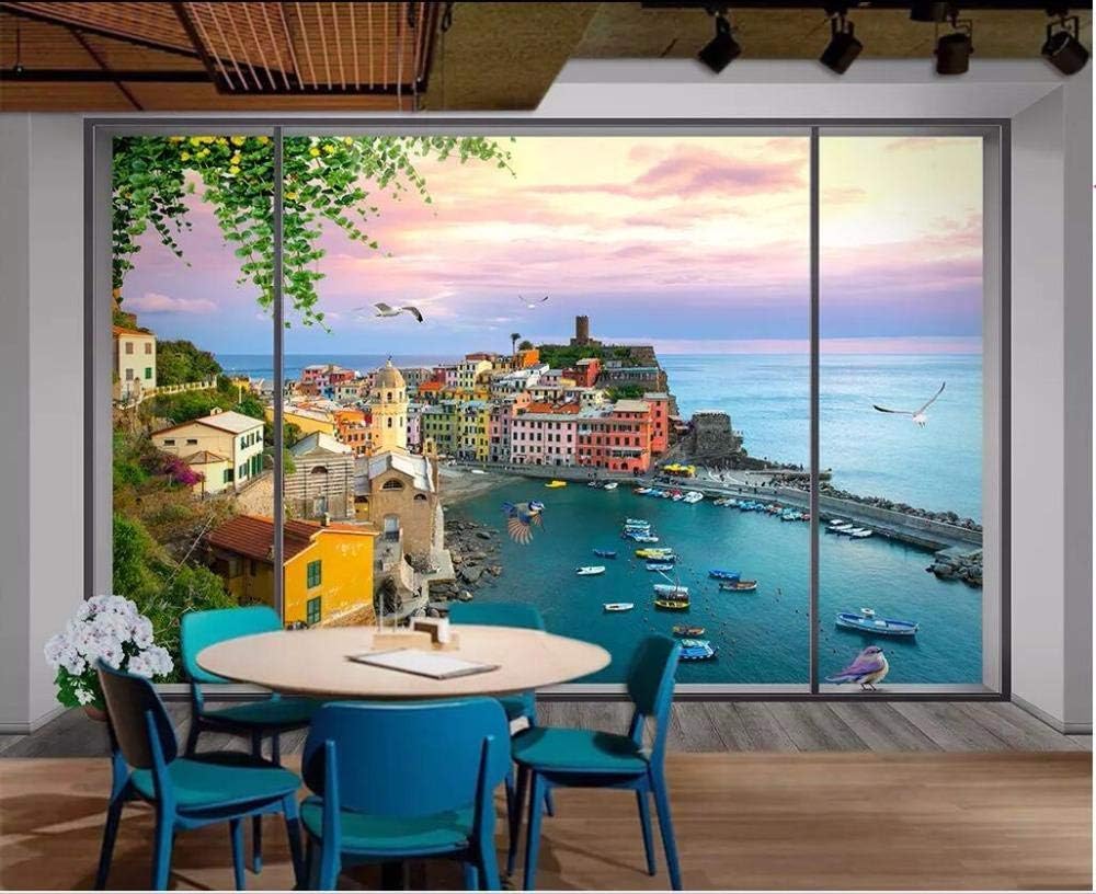 ZJfong fondos de pantalla 3d Windows edificios costeros barcos paisaje