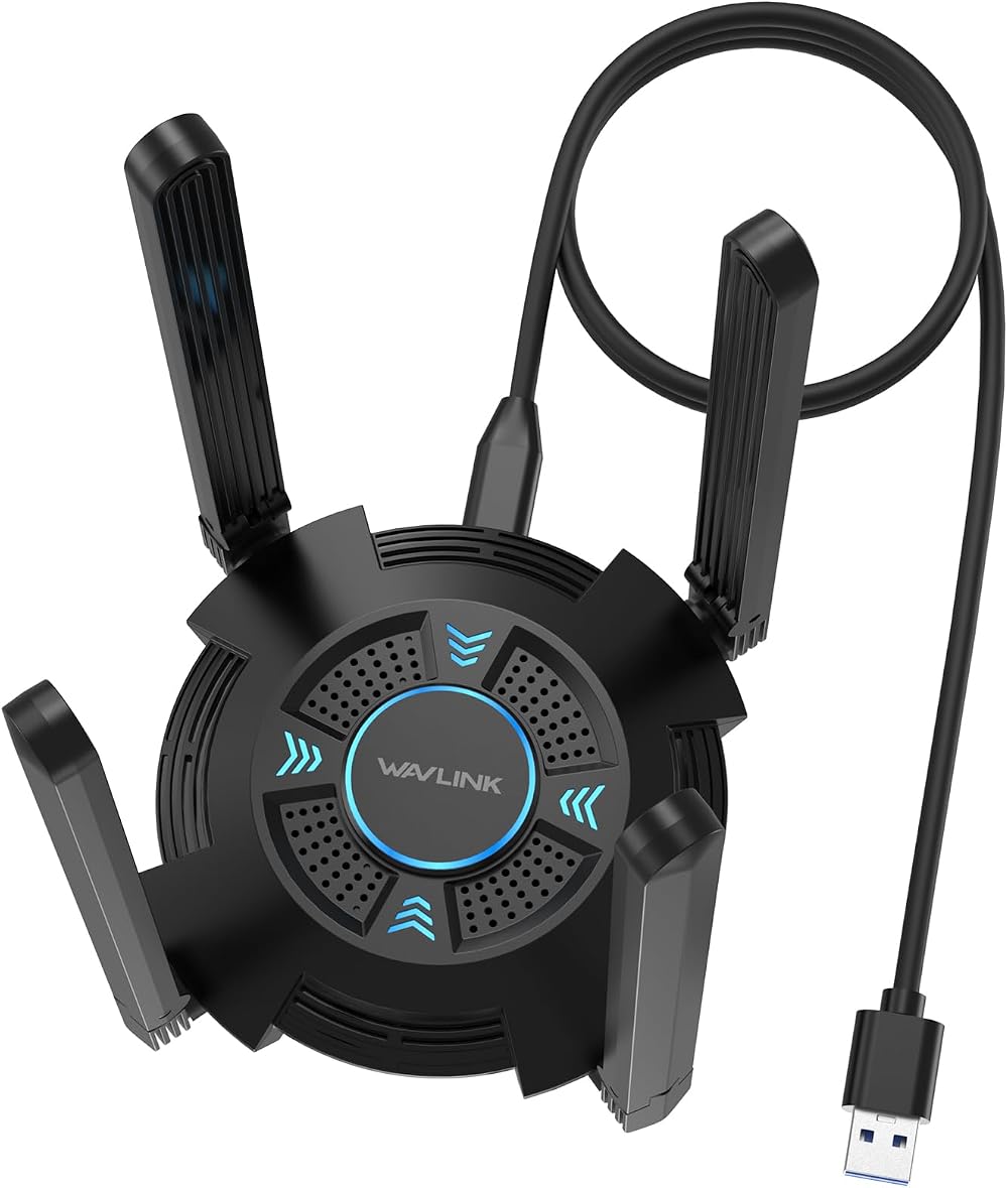 WAVLINK AX5400 WiFi 6 USB Wireless Adapter Internet Network Dongle