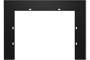 BENROCKS Trim Kit Designed for 30.5" W24.9“H Electric Fireplace Insert, Black