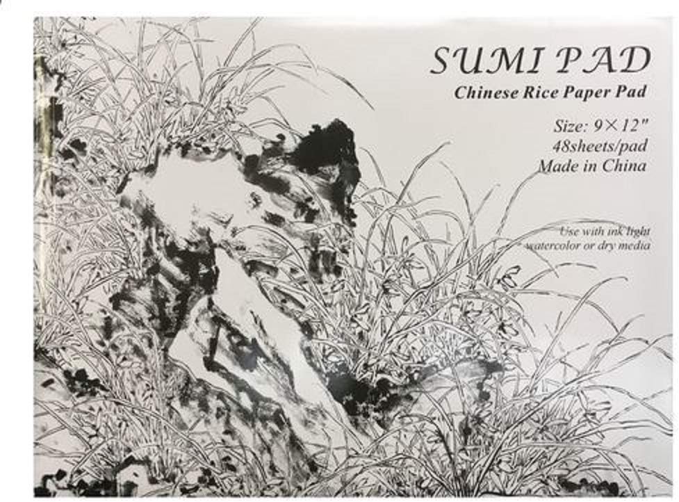 Sumi Pad - Rice Paper - 48 Sheets - 9 x 12" - for Chinese Painting