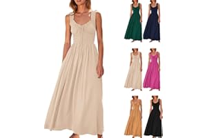 GOBUQIRAN Women's Summer Dresses Cute Sundresses for Women 2024 Maxi Milkmaid Dress for Women Plus Size Cocktail Dress