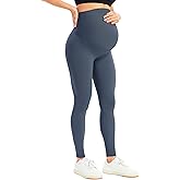 BONVIGOR Women's Maternity Leggings Over The Belly Bump Workout Full Length Leggings Running Active Yoga Pants