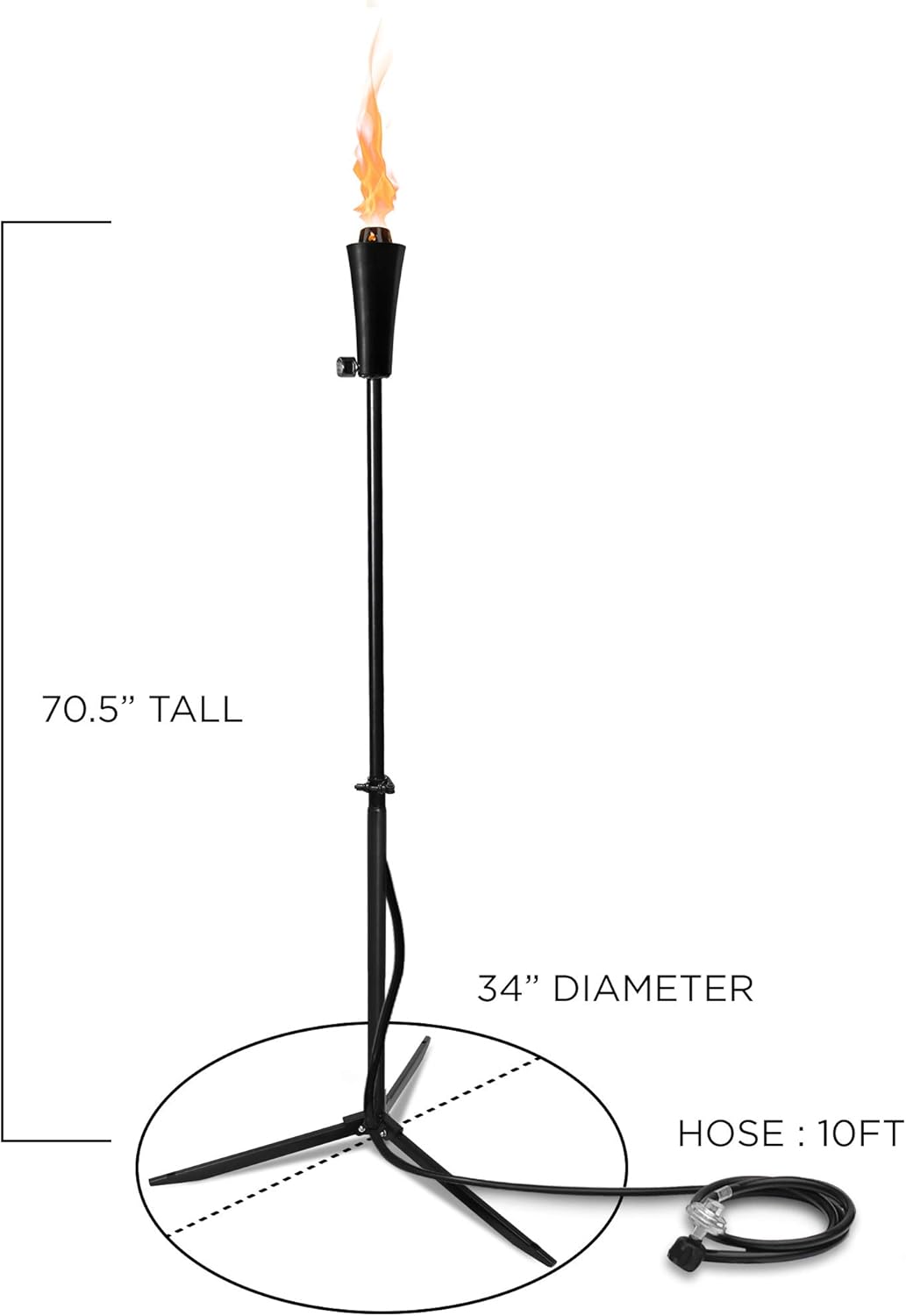 cypress outland firebowl on Outdoor Gas Propane Torch 71 Inch 7 000 Btu Portable Ambient Yard Lights For Backyard Deck Lighting 1 Pack 20 Lb Propane Tank Amazon In Garden Outdoors