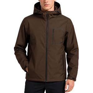 YOUTHUP Mens Windbreaker Jackets Lightweight Hooded Waterproof Rain Jacket | Breathable Raincoat for Outdoor Hiking Travel