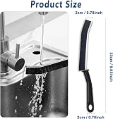 jiuhao Crevice Cleaning Brush 3Pcs Narrow Gap Bristle Scrubber 11cm Handle view 6