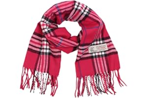 TZ Promise Tartan Plaid Cashmere Feel Classic Soft Luxurious Winter Scarf For Men Women