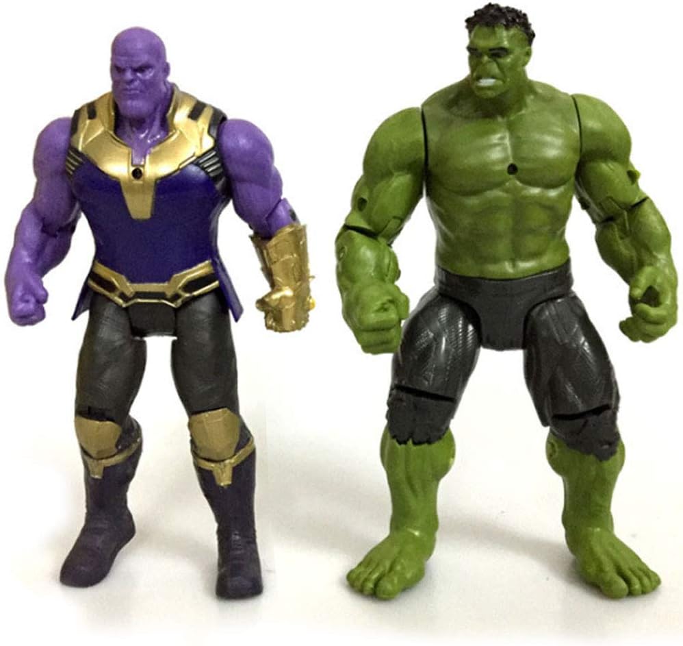 BEIBEIROU Hulk with Thanos Marvel Infinity War Titan Hero Series Action Figure Character Collection Model Toys - 7in