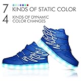 RioRand Kids Lights Up Sneakers Boys Girls Flashing Rechargeable Dance Shoes Ath
