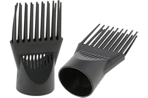Hair Dryer Comb Nozzle, 2 Pack, Compatible with All Hair Blowers
